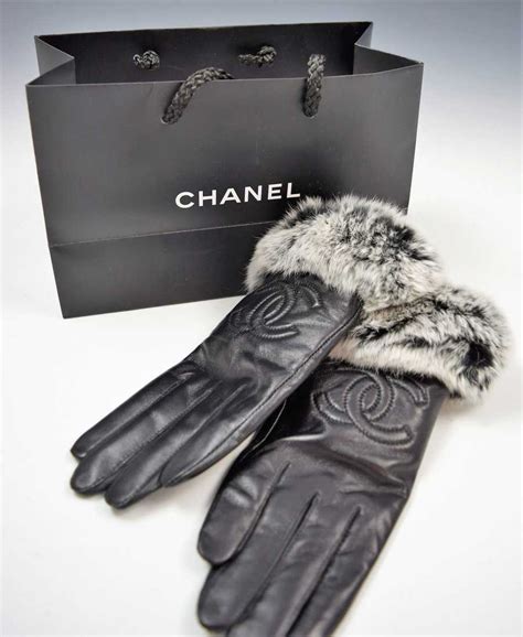 chanel leather gloves replica|used leather chanel gloves.